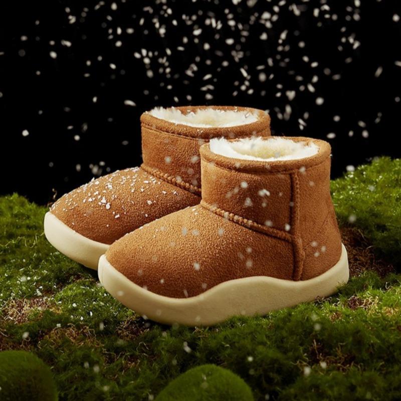 Children's Warm Snow Boots Baby  Plus Velvet Heel Cotton Shoes