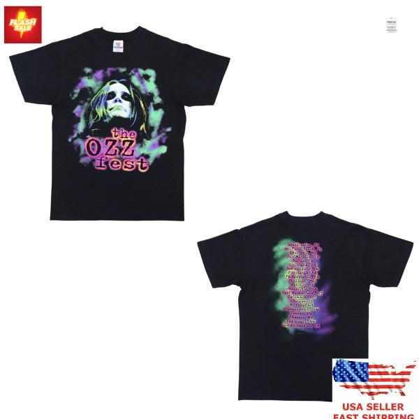 New Apparel 1997 Ozzy Osbourne Ozzfest Tour T-Shirt Heavy Metal Rock Band Tee Unisex T-Shirt M