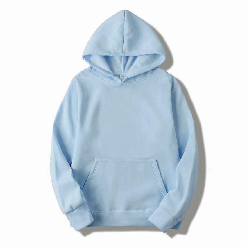Unisex Trendy Hooded Fleece Sweatshirt: Solid Color, Loose Fit, Casual Style
