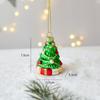 Western Decor Christmas Glass Pendant Snowman New Year Ornaments  Party Supplies