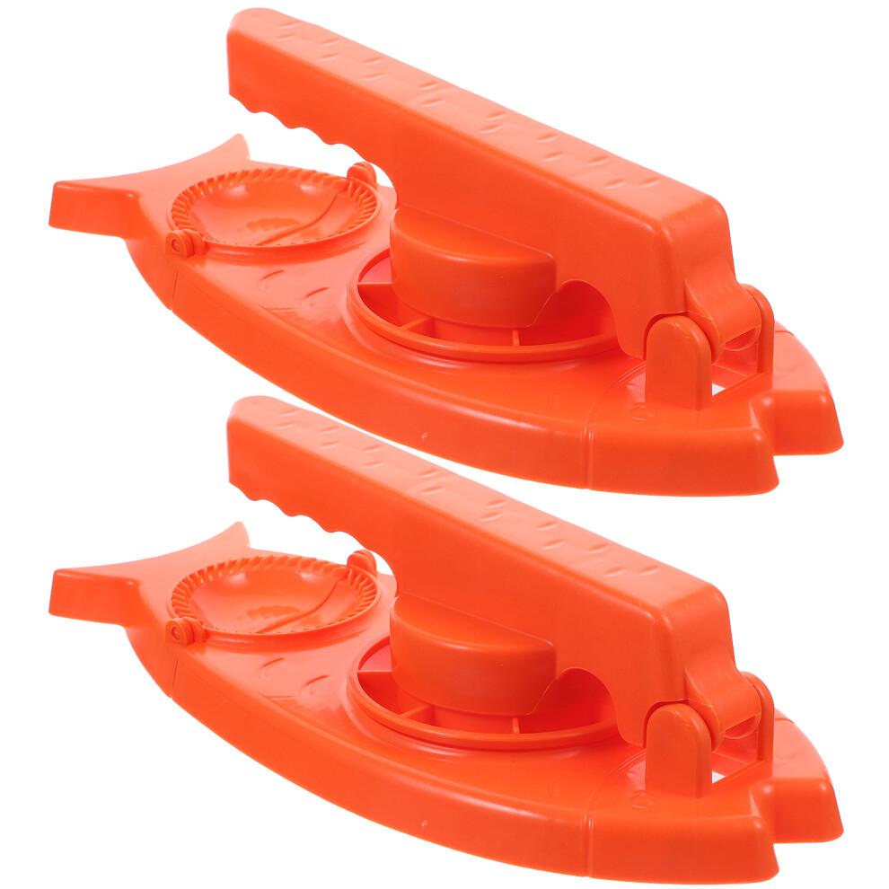 Raindrops Orange Pp Dumpling Maker 2 In 1 Easy To Use For Home 2pcs