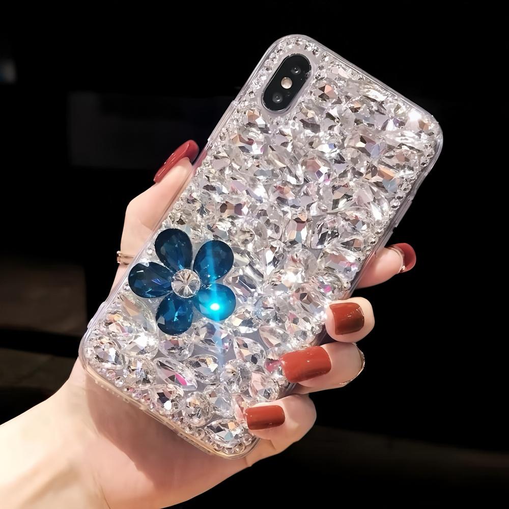 

Glitter Rhinestone Flower Phone Case For Samsung Galaxy A57 A37 A56 A36 A26 A55 A35 A25 A54 A34 A24 A52 A72 4G 5G 3D Sparkling Crystal Diamond Cover Samsung Galaxy A72 5G
