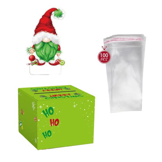 Christmas Money Box Pull-out Cash Gift Box DIY Holiday Money Gift Box with Transparent Bags Christmas Money Holder Pull Box for Kids Adults