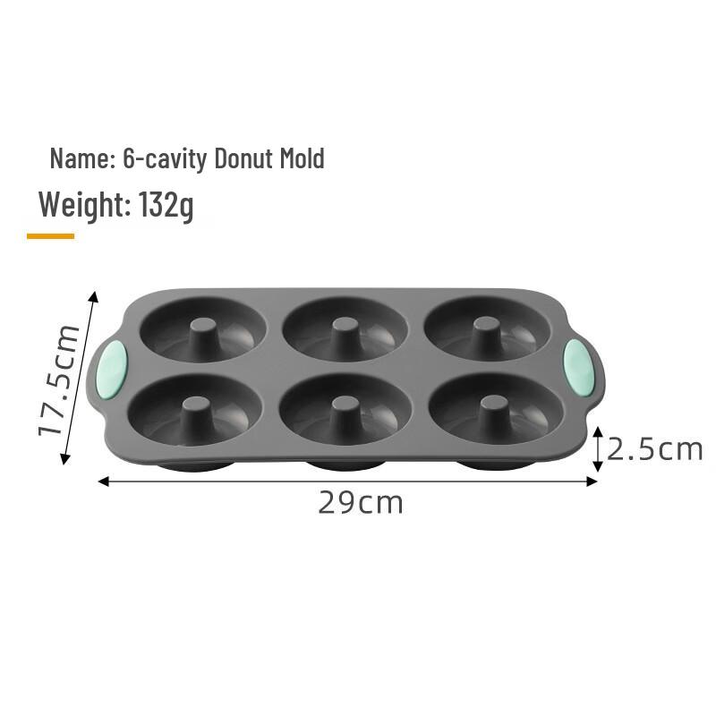 ZISIZ Large Silicone Round Cake & Donut Mold