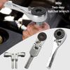 1/4" Hexagonal Ratchet Wrench Mini Two-way Screwdriver New Socket Torque Wrench Manual Tools