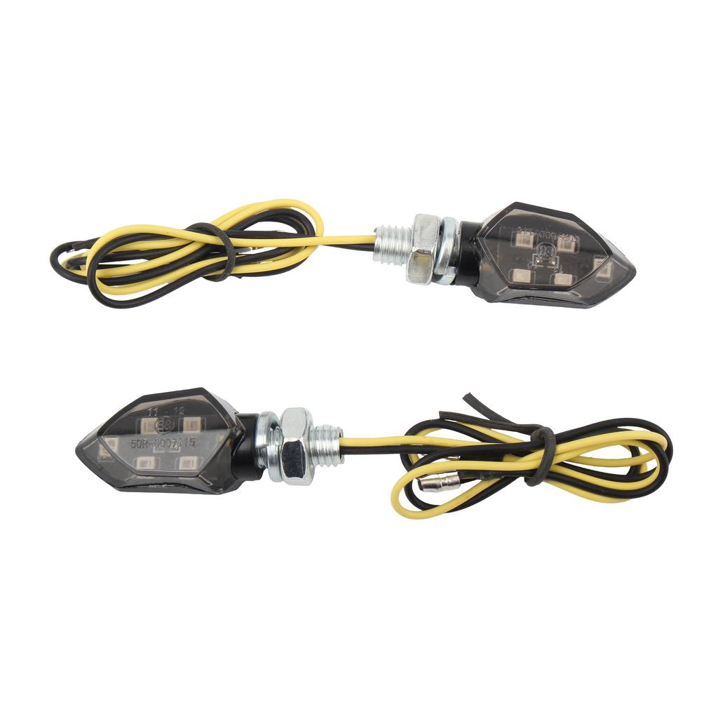 Motorcycle Mini Turn Signal Lights Lamp Supermoto Motorbike Universal LED Indicators Lights Amber Blinker Enduro Accessories