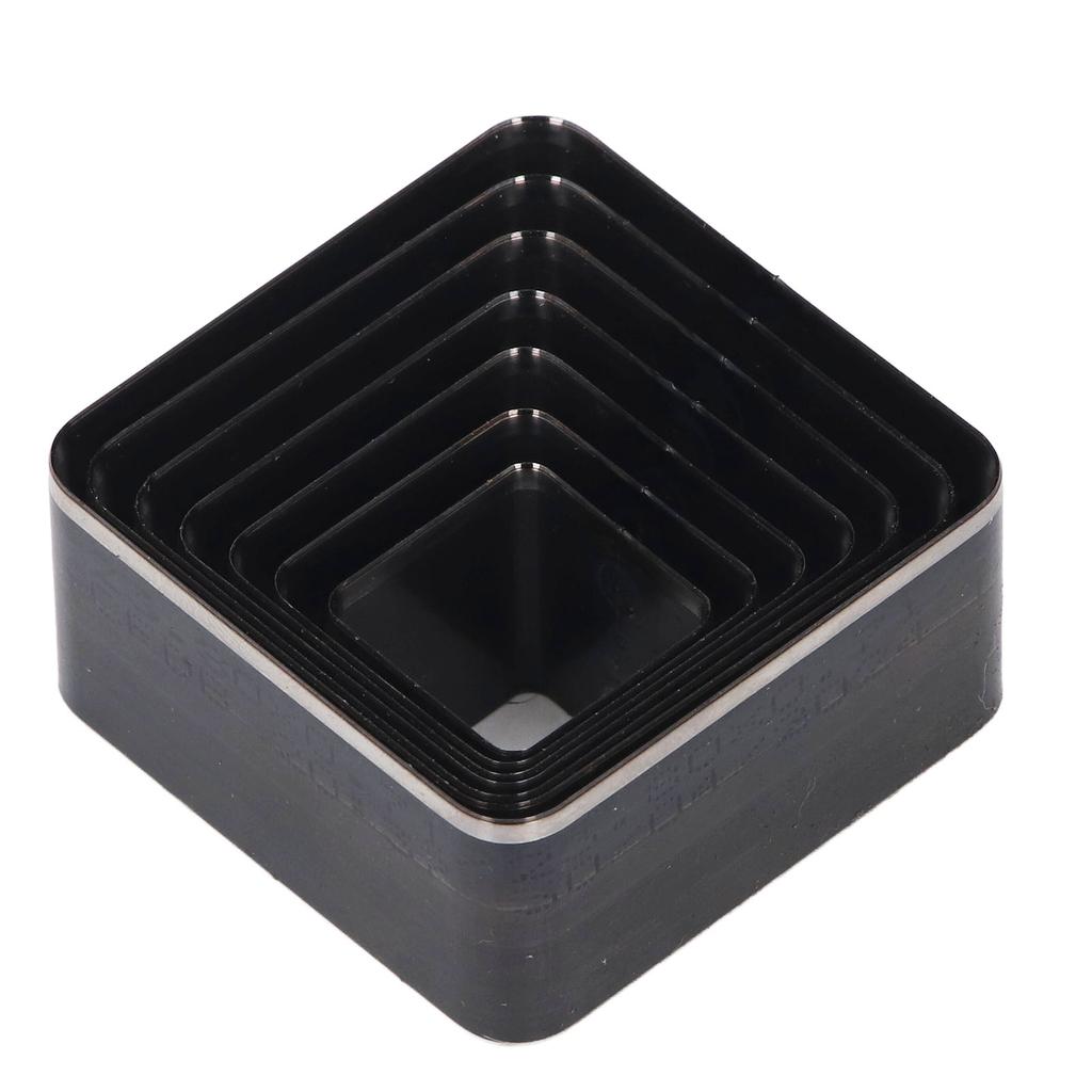 Juego de Troqueles de Corte de Cuero de 7 Piezas Acero de Aleación Rectángulo Juego de Troqueles de Perforación 20 25 30 35 40 45 50mm Longitud del Lado