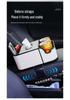 Multifunctional Car Armrest Storage & Tissue Box with Cup Holder