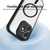 KEYSION Transparent Magnetic Phone Case for HONOR X8d Silicone+PC HD Clear Shockproof Back Cover for Huawei Honor 600 Lite 5G