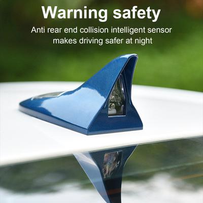 Antenna Light Solar Power High Brightness PC Engineering Plastic Shark-Fin Warning LED Light for Car