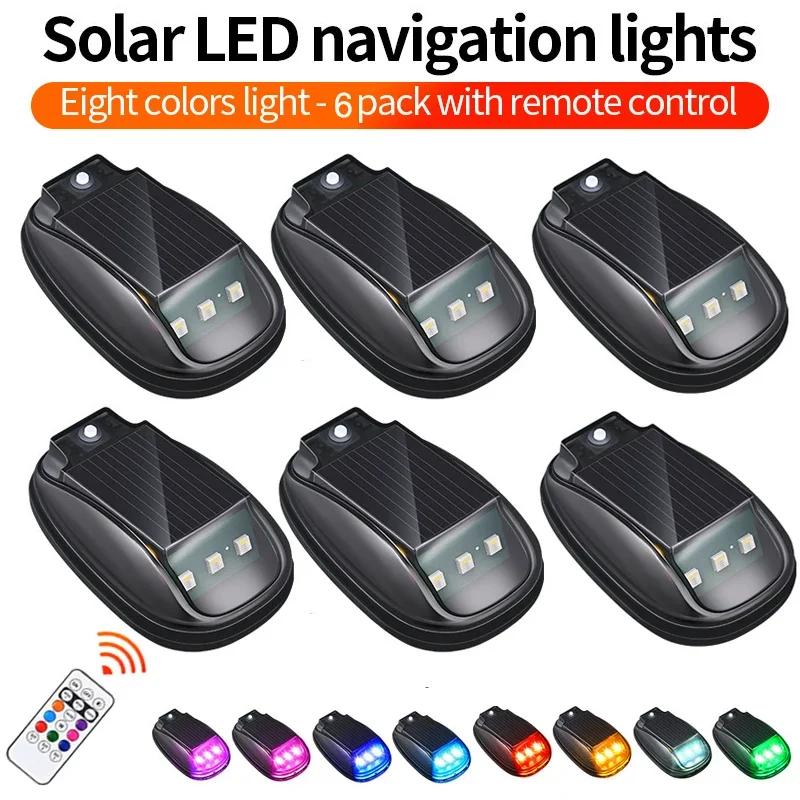 Solarbetriebenes Flugzeug Flugzeug Hubschrauber Warnleuchten Kabelloses Licht RGB LED Stroboskoplichter LED Blitz Für Auto Motorrad