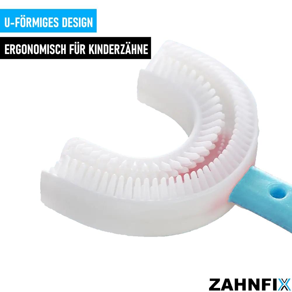 ZAHNFIX Children's Toothbrush Baby Children U-shaped Silicone Toothbrush 360° Cleaning