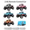 1/64 RC Car 2.4G Remote Control Mini Speed Off-road Climbing Car Alloy Desktop Vehicle with LED Light Toy for Kids Small Gifts