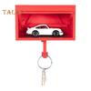 Cârlig decorativ multifuncțional pentru chei, design cu cutie auto, montat pe perete, organizator de chei cu ușă de garaj interactivă