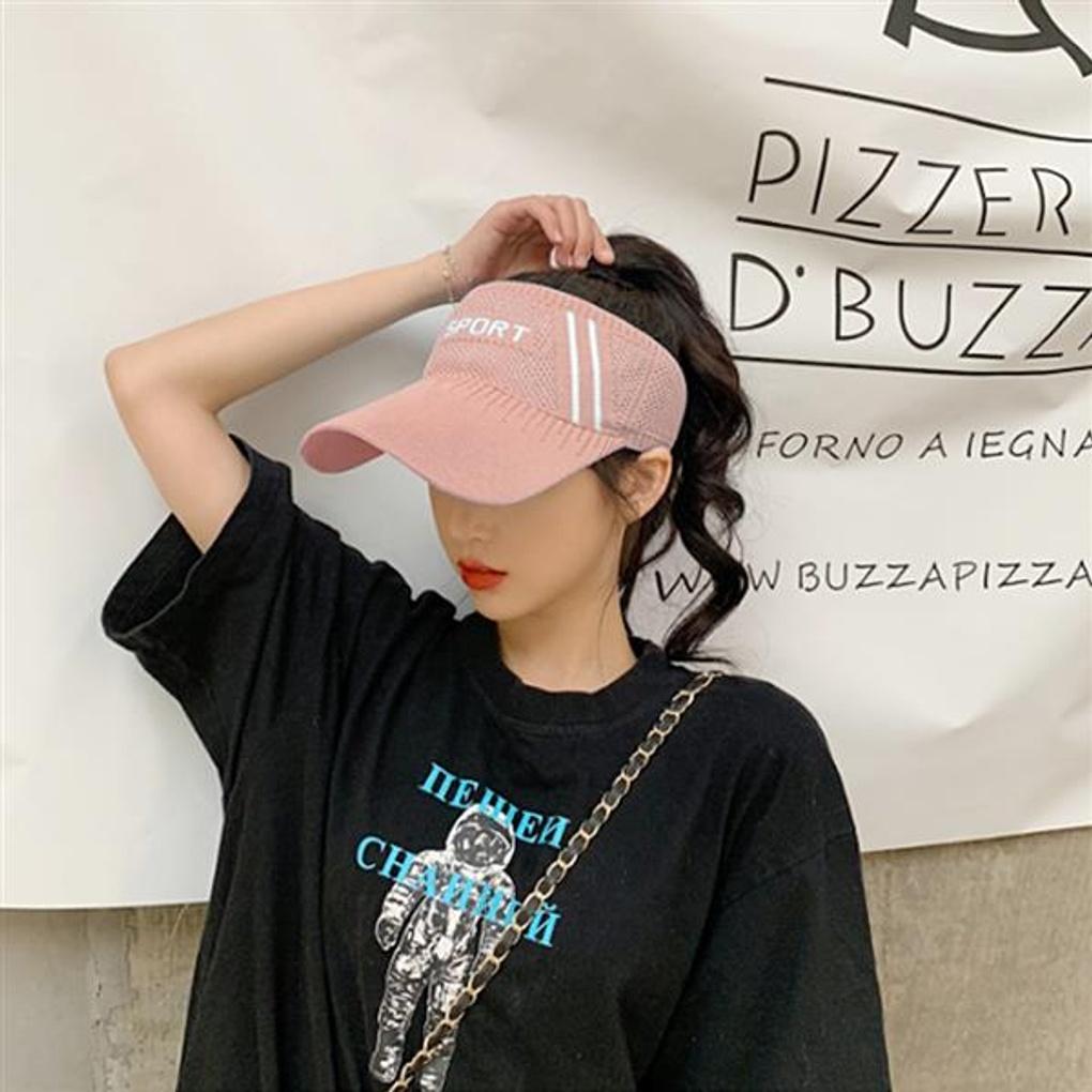 Band-type Sports Sun Cap (pink) / Golf Tennis Visor Sun Cap