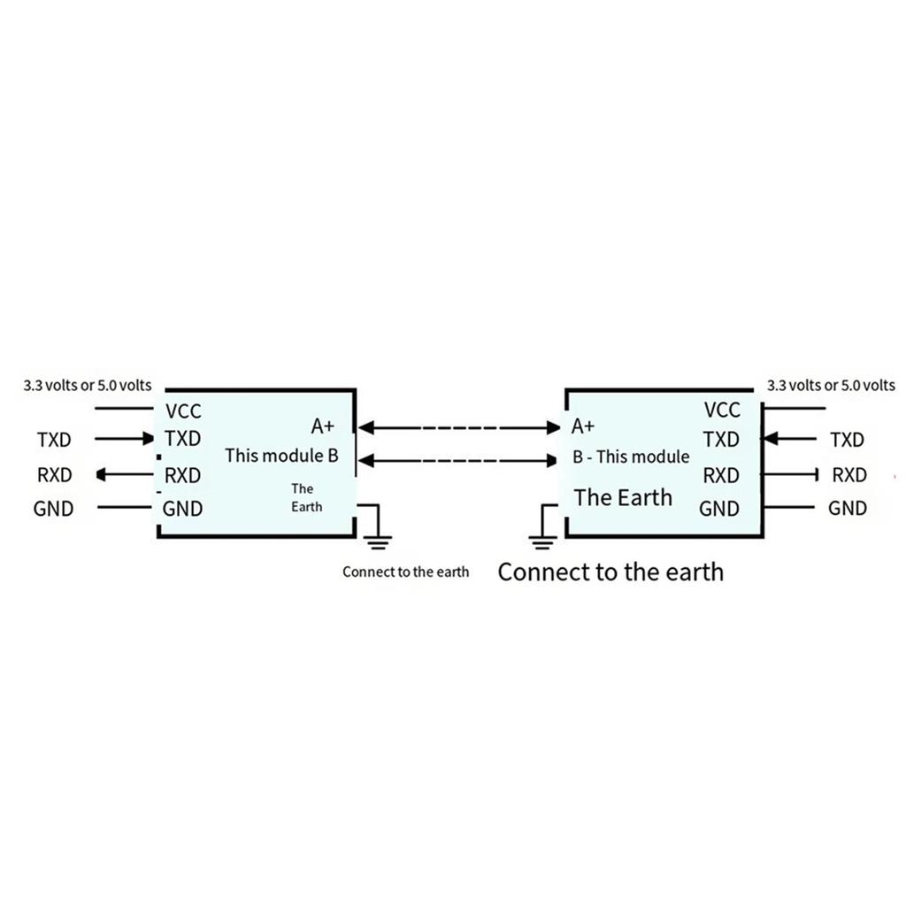 Industrial-Grade Isolated TTL To For RS485 Converter Module Automatic For RS485 To TTL Conversion Signal Control Functionality