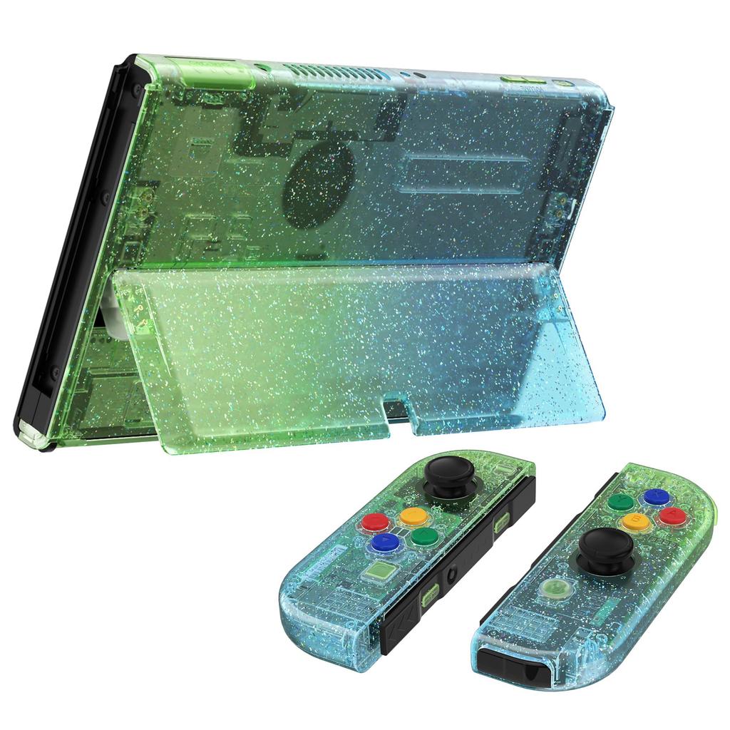 Not the Main Unit Back Plate PC Switch for eXtremeRate Switch Compatible with Back Switch Compatible with Switch Handheld Controller Kick Stand and