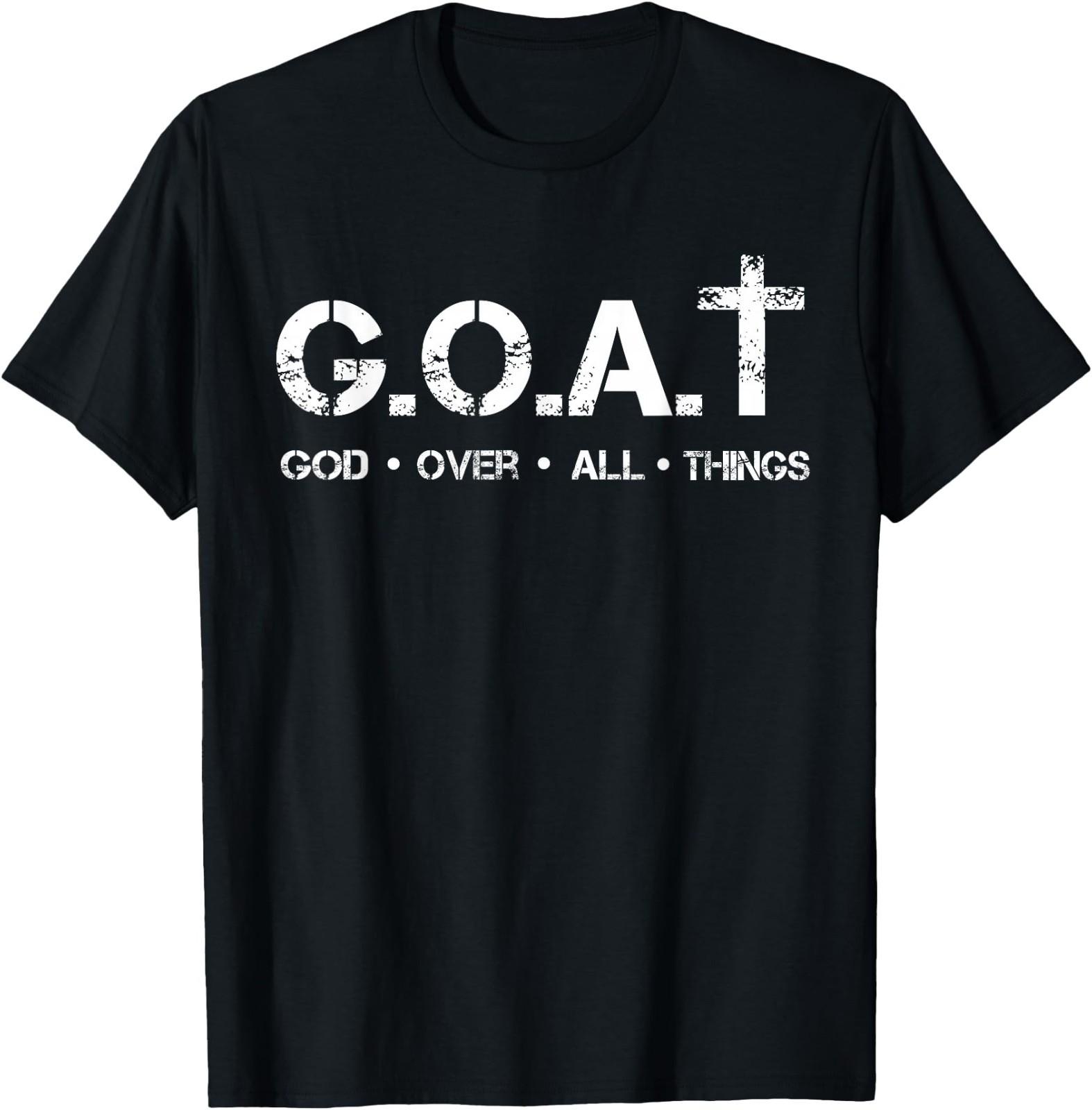 Футболка с христианской библейской цитатой G.O.A.T God Over All Thing XXXL