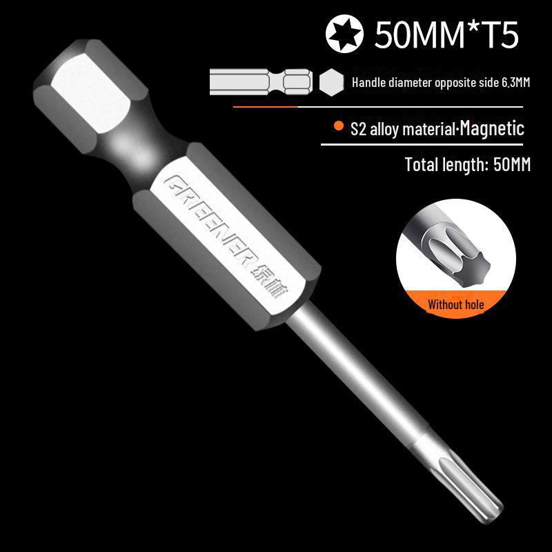 Lvlin S2 Single-ended Pozidriv Hex Wind Bit Screwdriver Head
