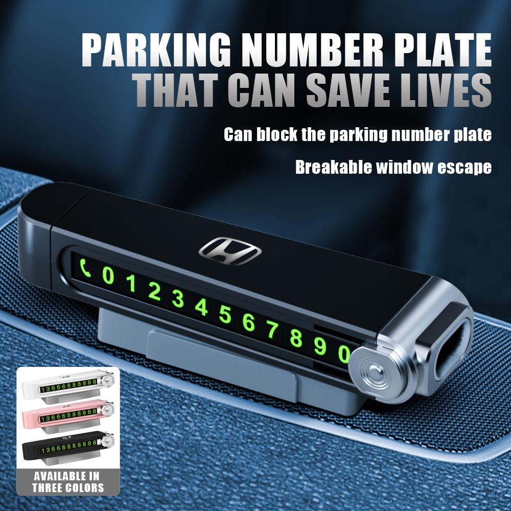 ARD1 3 IN 1 Car Parking Number Plate Cleaning Soft Brush Glass Broken For Honda Civic Accord Fit Jazz Pilot Odyssey City Accessories