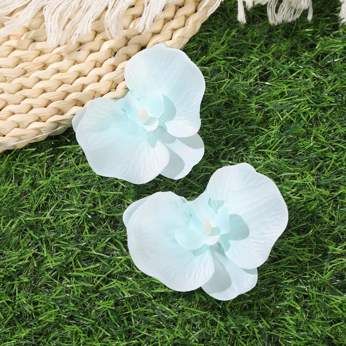 

AWAYTR 2 шт. Свежий цветок фаленопсиса заколка-утиный клюв цветочные заколки для волос Валентина головной убор аксессуары для волос для девочки фестивальный подарок