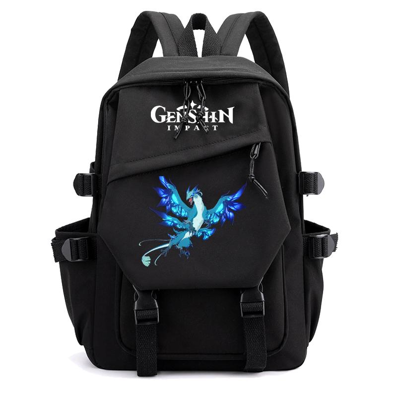 Anime Game Travel Backpack Printed Canvas Backpack for Boy Girl School Bag Students Women Large Capacity Bookbag Usb Charging Kids Gifts