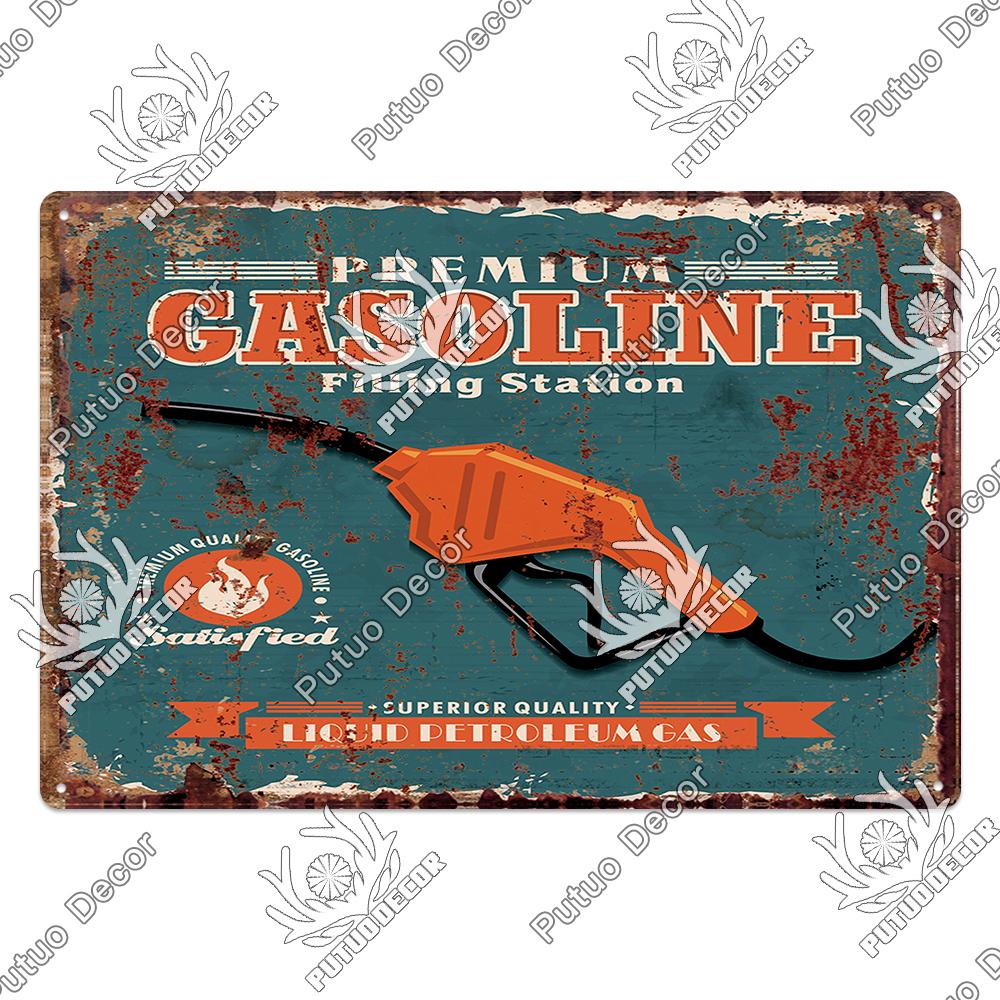 Putuo Decor My Rules Tin Sign Retro Plaque Metal Plate Vintage Wall Art Poster Decortive for Garage Man Cave Club Bar Home