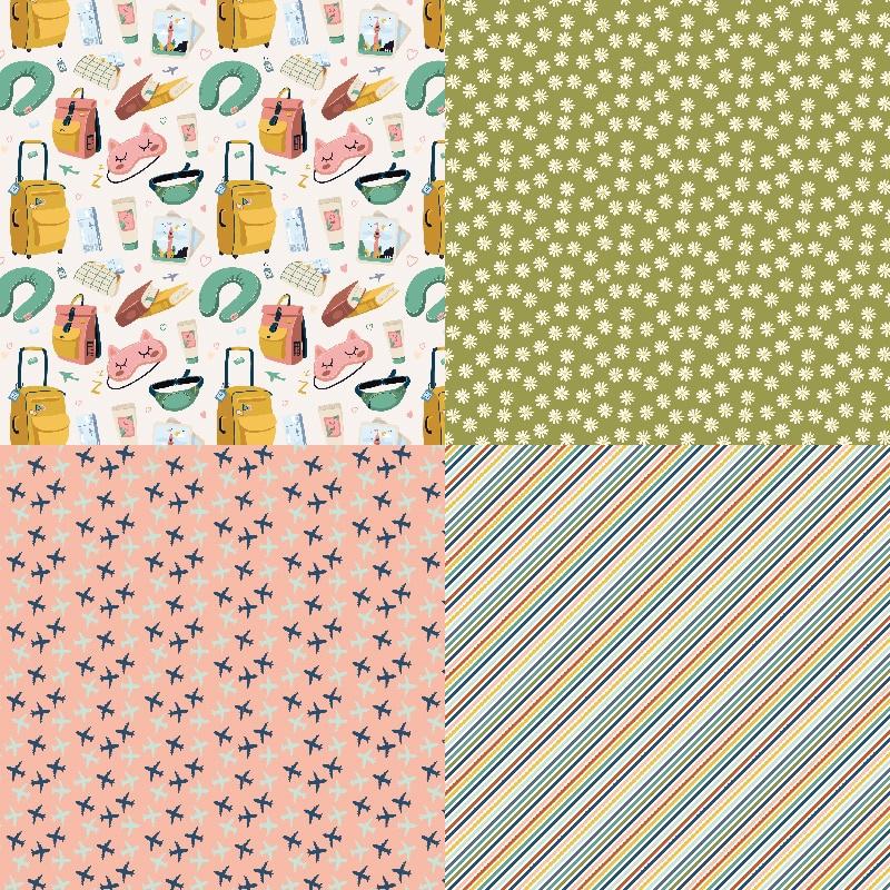 

12 Sheets Journal Scrapbooking Pads Paper Origami Art Background Paper Card Making DIY Scrapbook Paper Craft