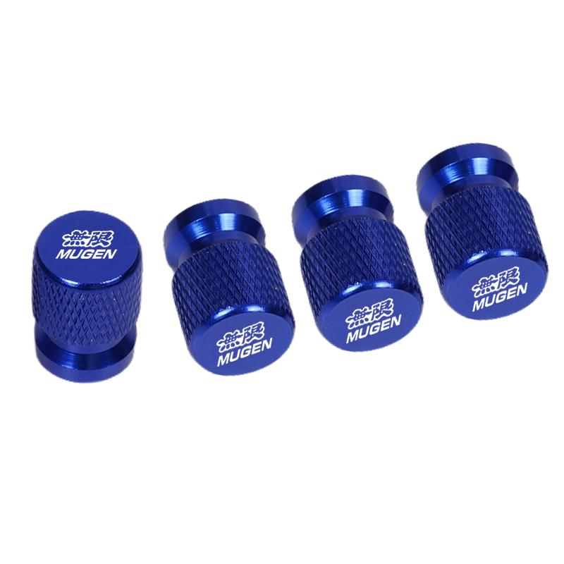 4pcs Car CNC Aluminum Tire Valve Air Port Stem Cover Caps For Honda Mugen Power Civic Accord CRV Hrv Fit Jazz Accessories
