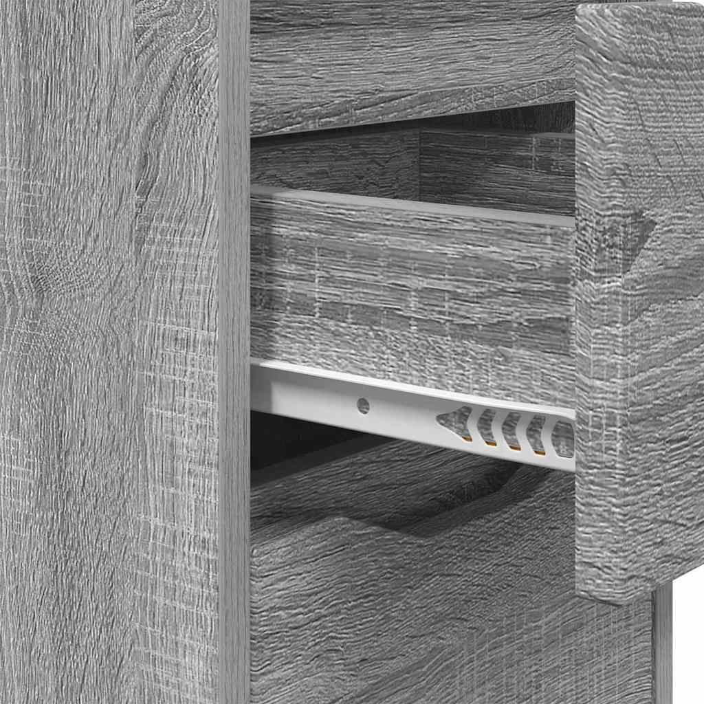 Nightstands 2 Pcs Grey Sonoma 30.5 X 30 X 43 Cm Engineered Wood