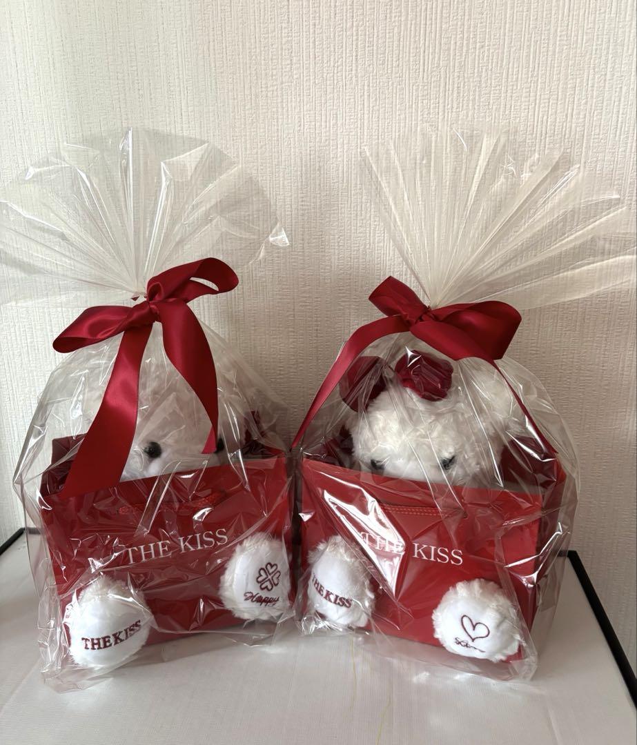 

[USED] The Kiss Teddy Bear Pair Plush Toy Gift Wrapping