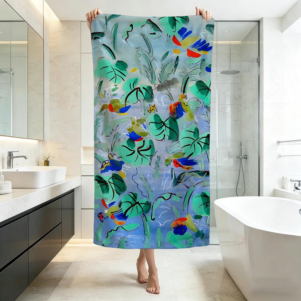 Bright R-Raoul DufyS Towel Five-Star Hotel Quality Eco-Friendly Ultra Soft Thick Towels & Beach Towels