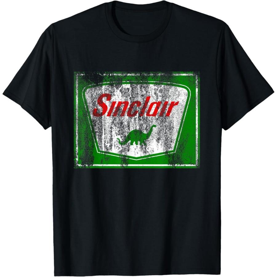 Dinosaur Gas Station Vintage Retro Mens Womens and Kids T-Shirt XXXXXL чёрный