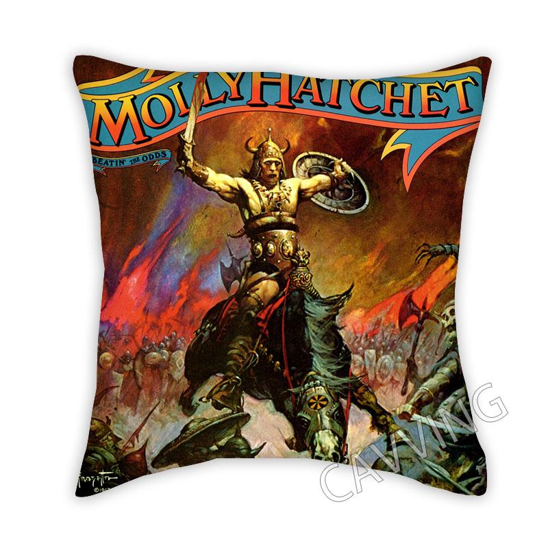 

Molly Hatchet 3D-печать Полиэстер Декоративные наволочки Бросок Чехол для подушки Квадратные наволочки на молнии Вентиляторы Подарки Домашний декор