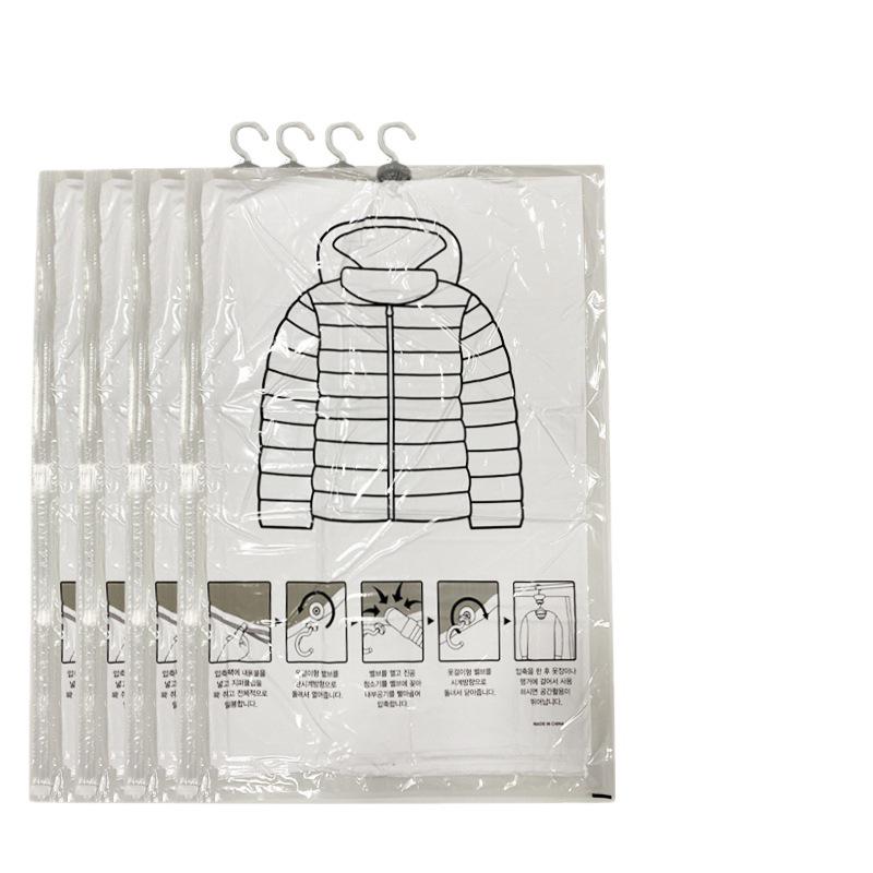 Vacuum Compressed Hanging Down Jacket Dust Cover Bag