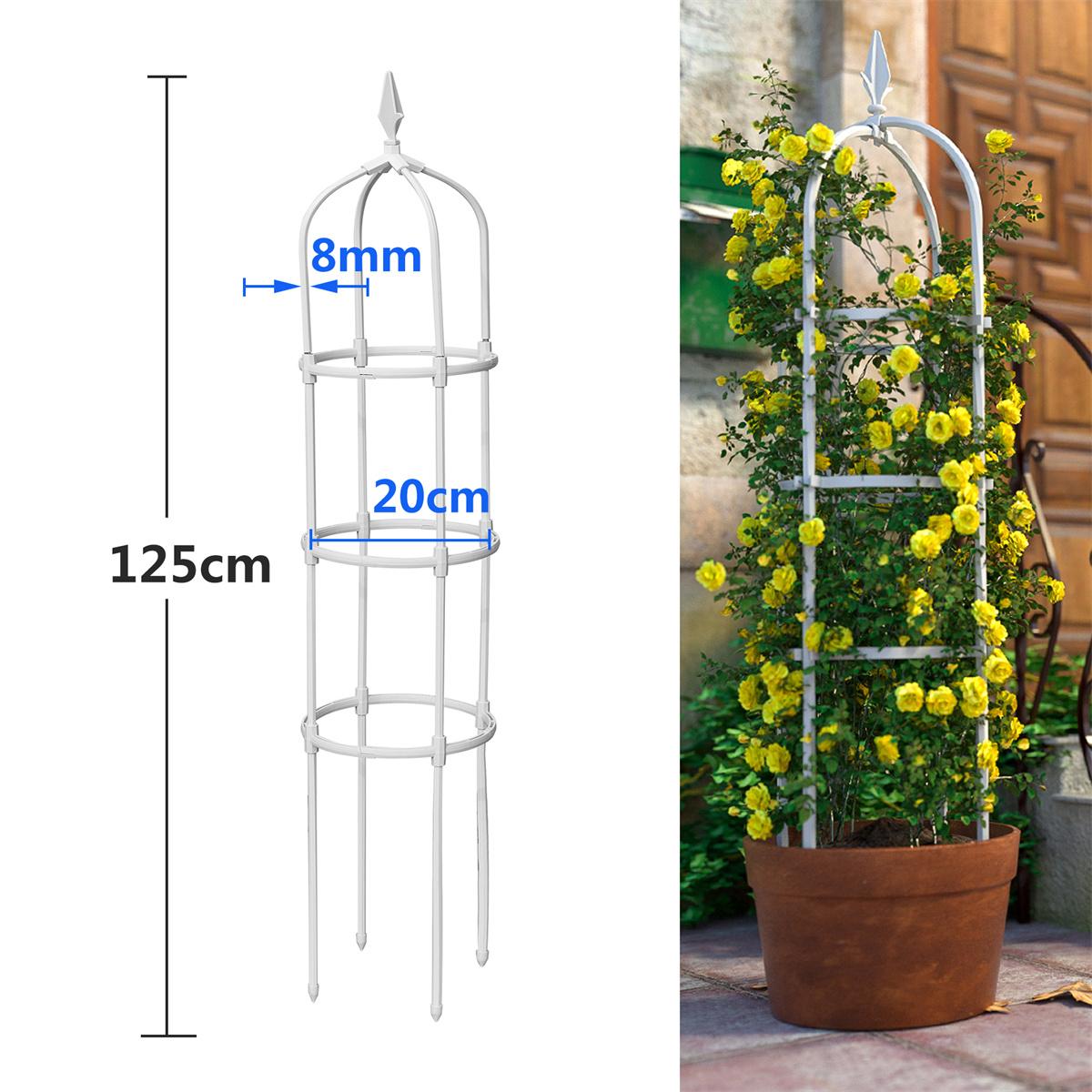 

Garden Trellis Shelf Flower Tower Support Rack Plug-in Frame Rose Vine Tomato Climbing Trainer Plant Vegetable Growing Stander