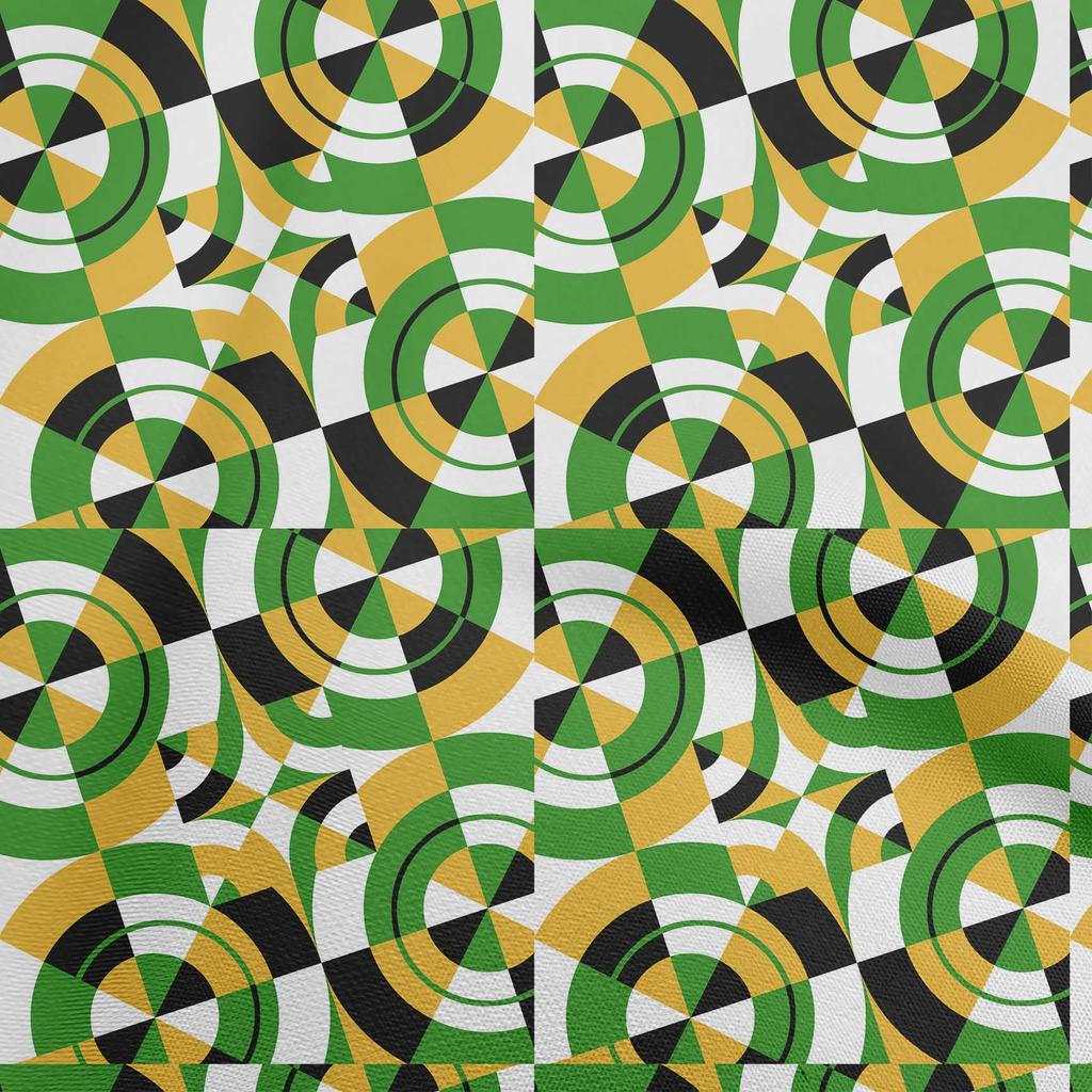 oneOone Cotton Flex Brown Fabric Geometrical Sewing Fabric By The Yard Printed Diy Clothing Sewing Supplies 40 Inch