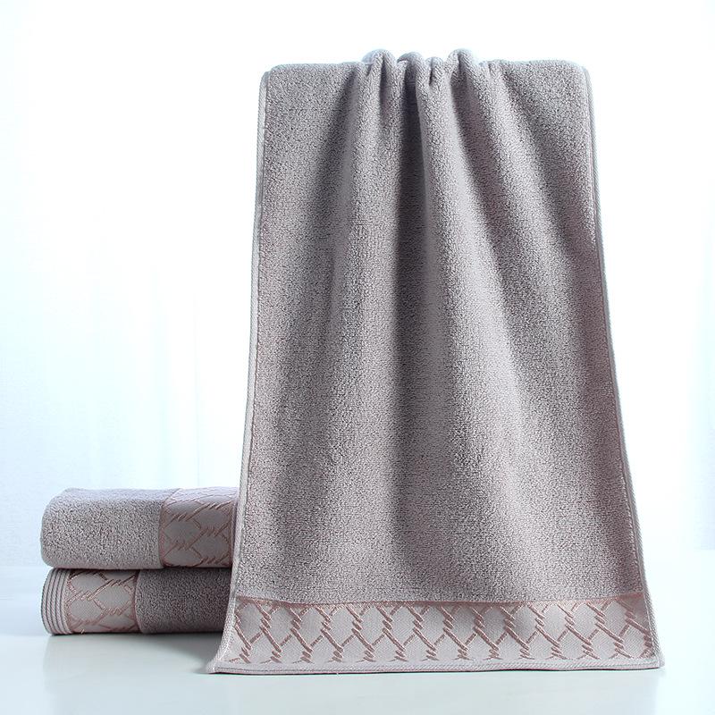 All-Cotton Three-Section Adult Face Towel - Thick Student Washcloth with Optional Logo