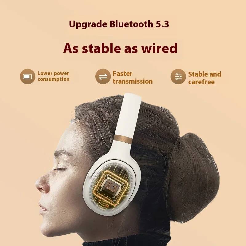 JYL TS Headworn BT5.3 Type-C 40mm Driver Noise-Cancelling Hi-Fi TF FM
