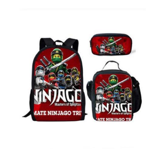 Cartoon-Rucksack-Set 3 Teile Leichte Schultasche für Mittelschüler Umhängetasche