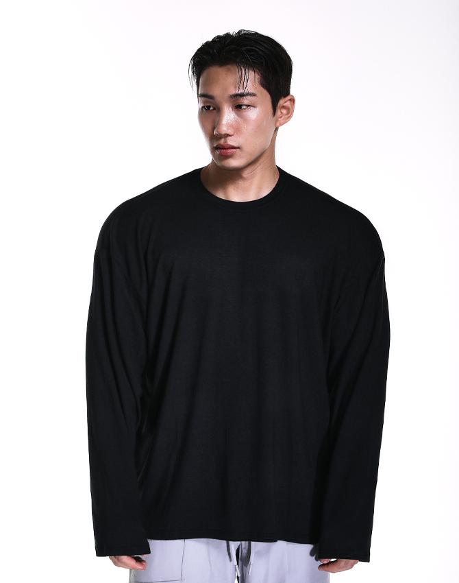 Rvd Airy Modal Oversized Long Sleeve (Black) Black/2Xl
