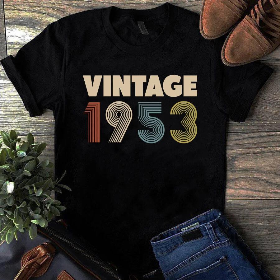 Vintage 1953 years old Unisex Men Women Men s and Women s T-shirts S