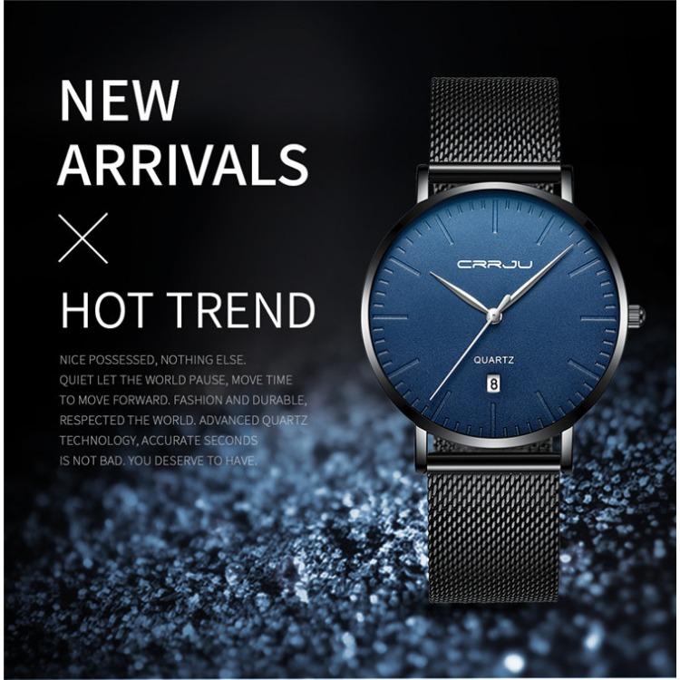 CRRJU New 2269 Men's Watch Casual Personality Watch Fashion Popular Men's Watch Student Watch