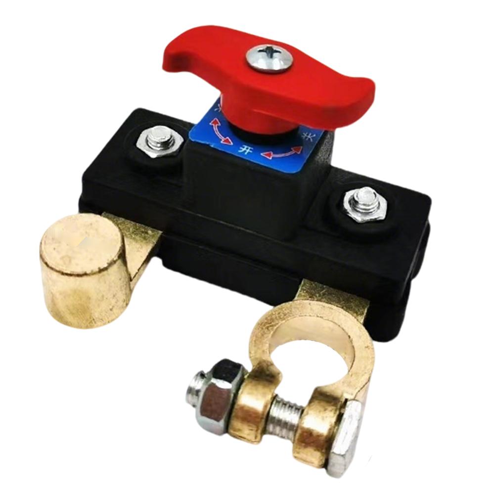 Dual Voltage Battery Master Cut Off Switch 12/24V Zinc Alloy Structure Negative Pole Disconnect Tool Free Knob PCB Design