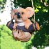 Krásná Houpající se Koala Medvěd Panda Veverka ZOO Závěsná Socha Venkovní Figurky pro Patio Dvůr Zahradní Dekorace Řemesla