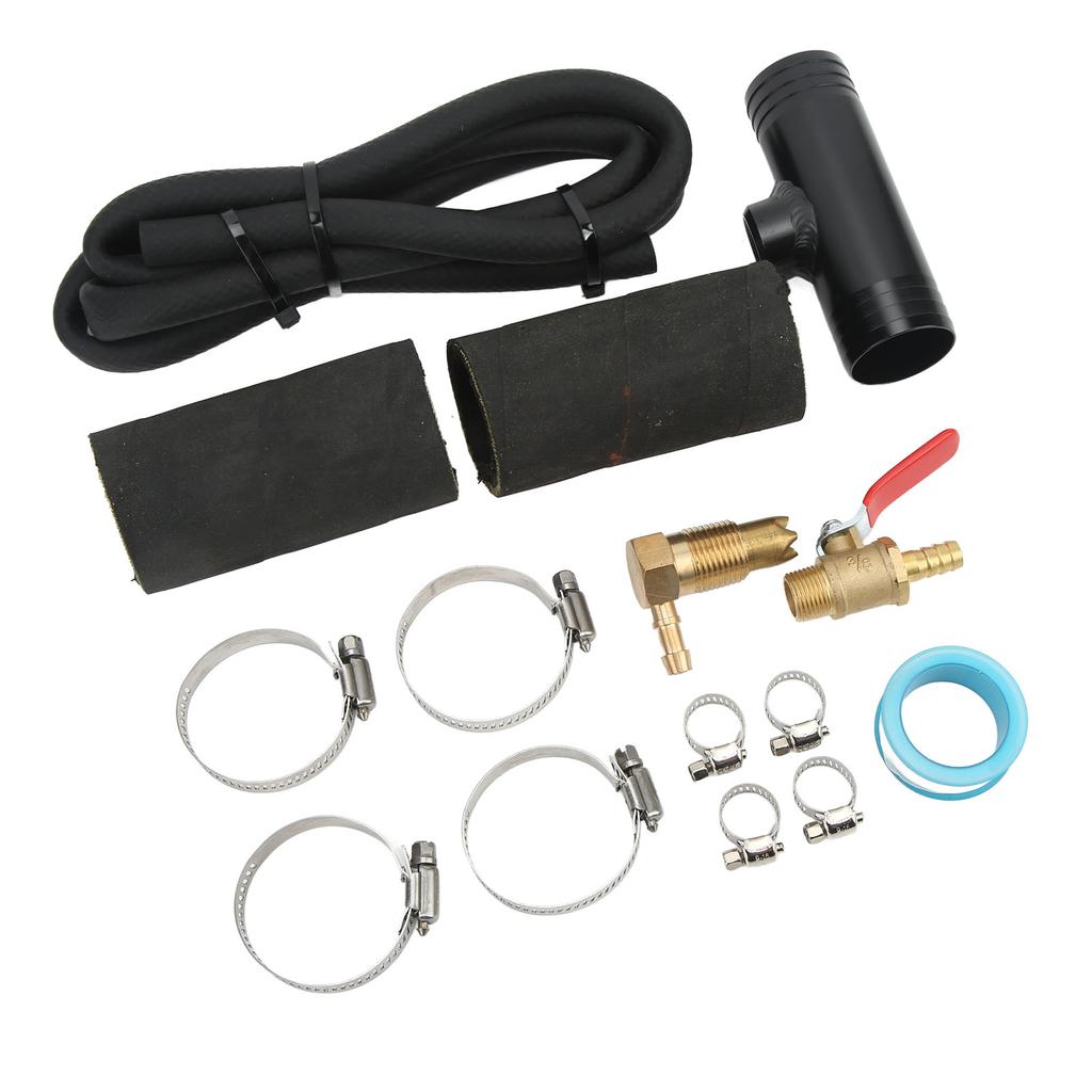 Auxiliary Transfer Tank Connector Kit with Fuel Pipe Connector Tee Clamp 11025 Replacement for Ford