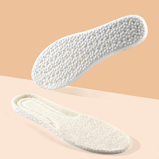 1 Pair Wool Fleece Insoles Foot Pain Relief Soft Thick Warm Winter Inner Soles Shock Absorbing Boots Sports Shoes Insert Liners Cushions