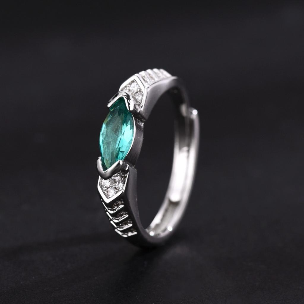 Verstellbare Zirkonringe, Punk-Schmuck aus Edelstahl für Damen Herren, Komfortpassform für den täglichen Gebrauch, Geschenkidee