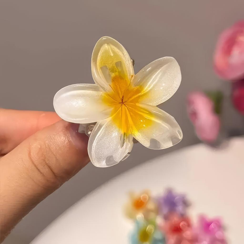 6 Random Egg Flower Hair Clips, Non Slip and Firm, Exquisite and Beautiful, Hair Accessories, Suitable for Gift Giving