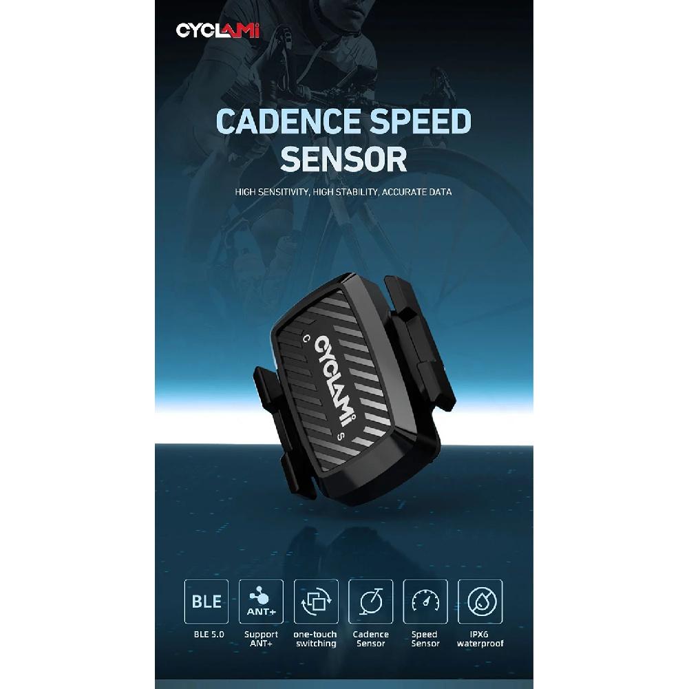 CYCLAMI Trittfrequenzsensor Geschwindigkeit C1 ANT Bluetooth 5.0 Tacho GPS Fahrradcomputer Für GARMIN iGPSPORT BSC100s Bryton G2 plus G+